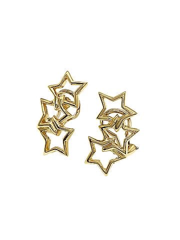 Tiffany & Co. Tiffany &amp; Co. Triple Star Earrings, 18K Yellow Gold, Women's. (view 1)
