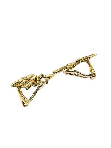 Tiffany & Co. Tiffany &amp; Co. Triple Star Earrings, 18K Yellow Gold, Women's. (view 2)