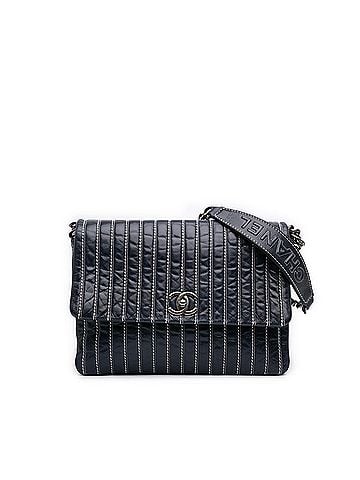 Chanel Large Vertical Quilted Lambskin Stitched Single Flap (view 1)