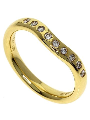 Tiffany & Co. Tiffany &amp; Co. Curved Band Diamond Ring, 18K Yellow Gold, Women's. (view 1)