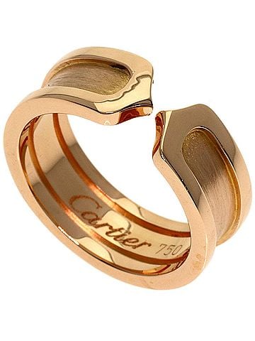 Cartier Cartier C2 Ring SM #49 Ring, 18K Pink Gold, Women's, CARTIER (view 1)