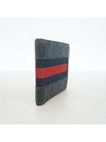 Gucci Gucci GG Supreme Sherry Line Wallet 408826 Black Men's (view 2)
