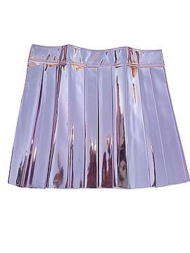Unlabel vinyl pleated mini skirt Active Skirt (view 2)