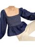 J.Crew Blue Long Sleeve Top Size XL - photo 1
