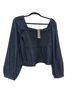 J.Crew Blue Long Sleeve Top Size XL - photo 2