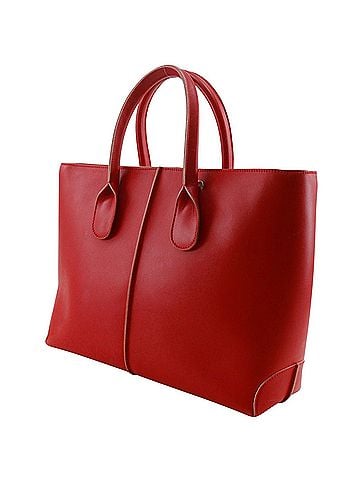 Tod's Tod's D Bag, Calfskin Handbag, Red, A4 Size, Women's (view 2)
