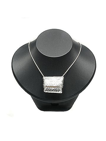 Tiffany & Co. Tiffany &amp; Co. Pill Case Long Necklace, Intrecciato Back, Sterling Silver 925, Made in Mexico, Approx. 31g, Unisex. (view 2)