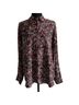 The Kooples 100% Viscose Floral Black Red Blouse Size L - photo 1