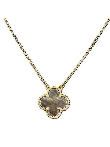 Van Cleef & Arpels VAN CLEEF &amp; ARPELS Alhambra Mother-of-Pearl Necklace, 5g, 750 Pink Gold (view 1)