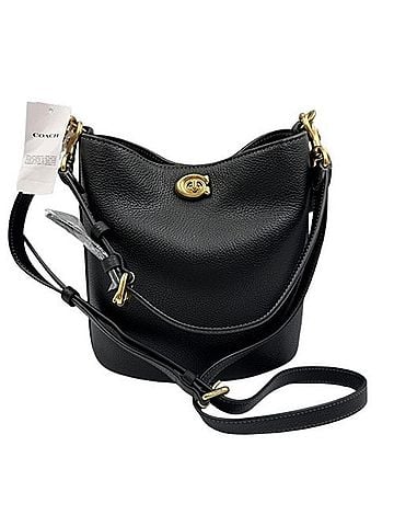 Coach COACH Willow Soft Bucket Bag Shoulder CW625 Black (view 1)