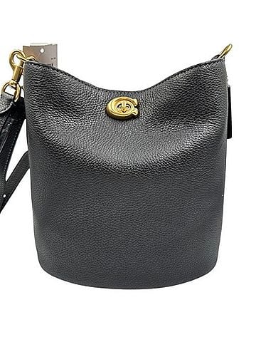 Coach COACH Willow Soft Bucket Bag Shoulder CW625 Black (view 2)