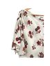 A.L.C. 100% Silk Floral White Red Long Sleeve T-Shirt Size 4 - photo 11