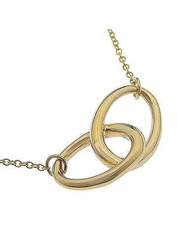 Tiffany & Co. Tiffany &amp; Co. Double Loop Necklace, Elsa Peretti Design, 18K Yellow Gold, Approx. 4.3g, Women's. (view 1)