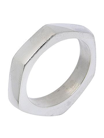 Gucci Gucci Octagon Ring, Sterling Silver 925, Approx. 10.8g, Unisex. (view 1)