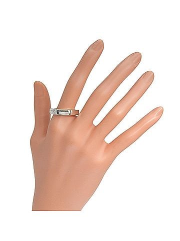 Gucci Gucci Octagon Ring, Sterling Silver 925, Approx. 10.8g, Unisex. (view 2)