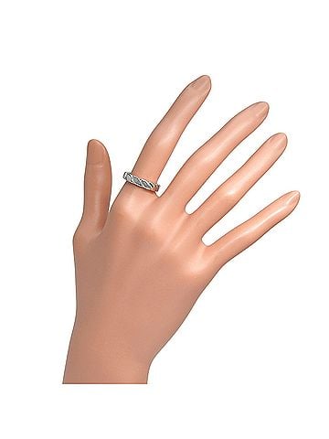 Chaumet Chaumet Torsade de ring, wedding Pt950 platinum, approximately 8.1g, unisex. (view 2)