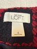 Ann Taylor LOFT Plaid Red Black Coat Size 6 - photo 3
