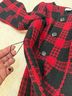Ann Taylor LOFT Plaid Red Black Coat Size 6 - photo 8