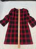 Ann Taylor LOFT Plaid Red Black Coat Size 6 - photo 5