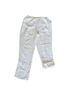Flax 100% Linen Solid White Casual Pants Size M - photo 1