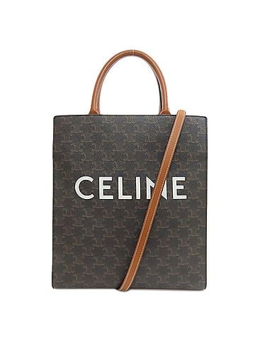 Céline Celine Vertical Cabas Triomphe 2-Way Handbag, PVC, Women's CELINE (view 1)