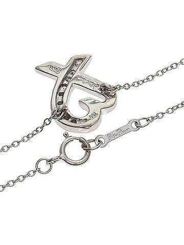 Tiffany & Co. Tiffany &amp; Co. Loving Heart Diamond Necklace, 18K White Gold, Women's. (view 2)