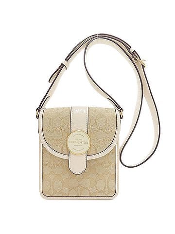 Coach Coach C8321 North South Ronnie Signature Shoulder Bag, Canvas/Leather, Women's COACH (view 1)