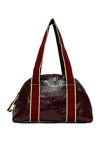 Miu Miu Miu Miu Miu Boston bag, burgundy yellow patent leather, 103 miu (view 1)