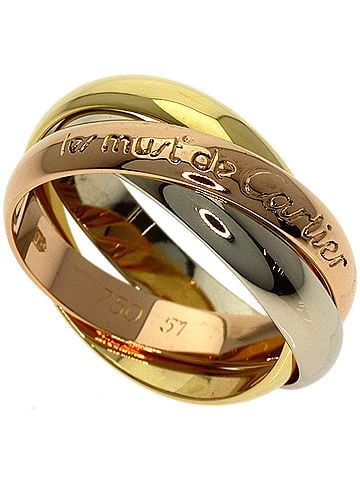 Cartier Cartier Trinity #51 Ring - 18K Yellow Gold/18K White Pink Gold Women's CARTIER (view 1)