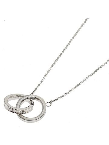 Tiffany & Co. Tiffany &amp; Co. Interlocking Necklace, Silver, Women's. (view 1)