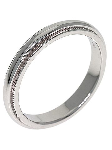 Tiffany & Co. Tiffany &amp; Co. Milgrain Ring, Platinum PT950, Women's Ring. (view 2)
