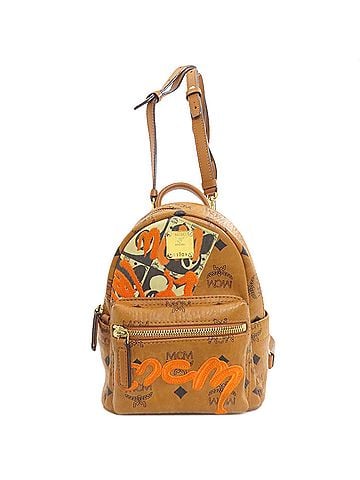 MCM MCM Logo Backpack/Daypack, PVC, Women's (view 1)