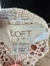 Ann Taylor LOFT 100% Cotton Chevron-herringbone Multi Color Jacket Size M - photo 3