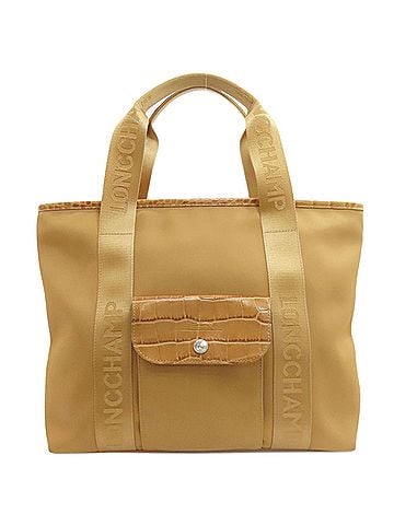 Longchamp Longchamp embossed nylon tote bag for women. (view 1)