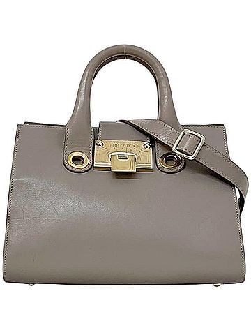 Jimmy Choo Jimmy Choo 2-way bag Riley S Grey Leather Handbag 0172G4 JIMMY CHOO Women's (view 1)