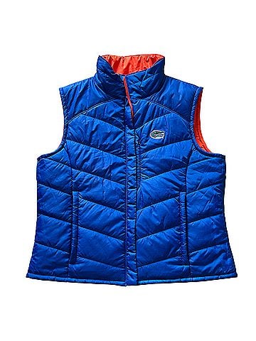 Columbia Reversible UF Gators Women's Large Blue Orange Puffy Vest (view 1)