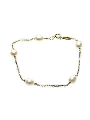 Tiffany & Co. Tiffany By The Yard Freshwater Pearl Bracelet Yellow Gold (18K) Freshwater Pearl Charm Bracelet Gold (view 1)