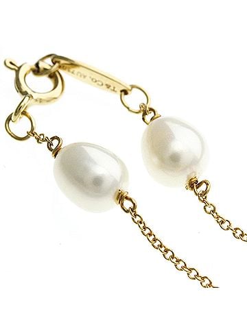 Tiffany & Co. Tiffany By The Yard Freshwater Pearl Bracelet Yellow Gold (18K) Freshwater Pearl Charm Bracelet Gold (view 2)