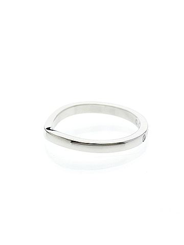 Cartier Cartier Ballerina Wedding Ring With 3 Diamonds Platinum Fashion Diamond Band Ring Silver (view 2)