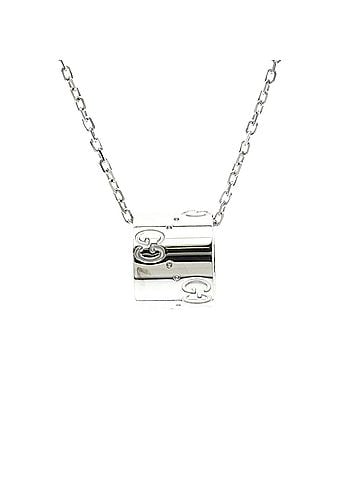 Gucci Gucci Icon Necklace White Gold (18K) No Stone Men,Women Fashion Necklace (Silver) (view 1)