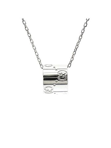 Gucci Gucci Icon Necklace White Gold (18K) No Stone Men,Women Fashion Necklace (Silver) (view 2)