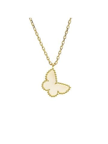 Van Cleef & Arpels Van Cleef &amp; Arpels Sweet Alhambra Necklace Yellow Gold (18K) Mother Of Pearl Men,Women Fashion Necklace (Gold) (view 2)