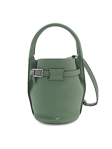 Céline Celine Big Bag Bucket Nano 2-way Hand Shoulder Handbag Leather Green 187243 Small (view 1)