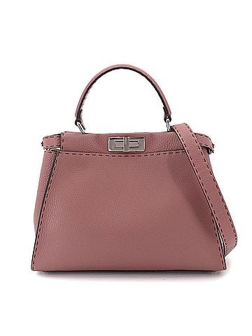 Fendi Fendi Selleria Peekaboo Regular 2-way Hand/Shoulder Handbag, Leather, Pink, 8BN290 (view 1)