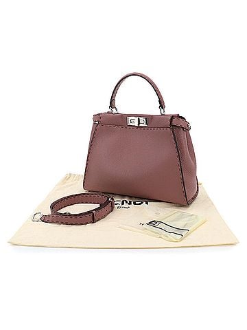 Fendi Fendi Selleria Peekaboo Regular 2-way Hand/Shoulder Handbag, Leather, Pink, 8BN290 (view 2)