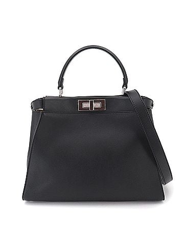 Fendi Fendi Peekaboo Regular 2-way Hand/Shoulder Handbag, Leather, Black, 8BN290 Selleria (view 1)