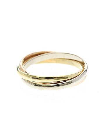 Cartier Cartier Trinity Ring Yellow Gold (18K),Pink Gold (18K),White Gold (18K) Fashion No Stone Band Ring Gold (view 2)