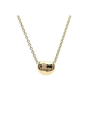 Tiffany & Co. Tiffany Bean Necklace Pink Gold (18K) No Stone Men,Women Fashion Necklace (Pink Gold) (view 1)