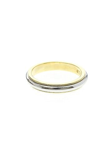 Tiffany & Co. Tiffany Milgrain Ring Yellow Gold (18K),Platinum Fashion No Stone Band Ring Gold,Silver (view 2)