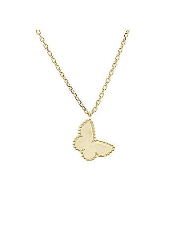 Van Cleef & Arpels Van Cleef &amp; Arpels Sweet Alhambra Papillon Necklace Yellow Gold (18K) Mother Of Pearl Women,Men Fashion Necklace (Gold) (view 2)